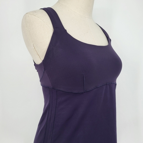 Lululemon Push Ur Limits Cross Tank Top Deep Zinfandel Purple Athletic Bra 6 - Picture 5 of 8